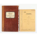 Rechnungsbuch und Sammlung Rechnungen, um 1909/11