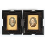 Paar Miniaturen, Goethe u. Schiller