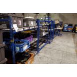 (16) of Assorted Gravity Roller Rack