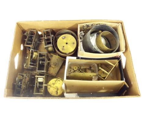 Selection of clock movements and parts