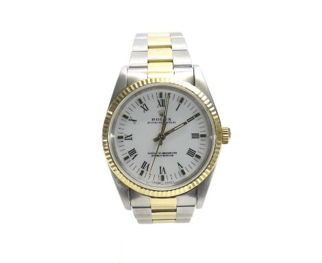(22 546383-1-A) Rolex Oyster Perpetual Superlative Chronometer gold and stainless steel gentleman's bracelet watch, ref. 1423