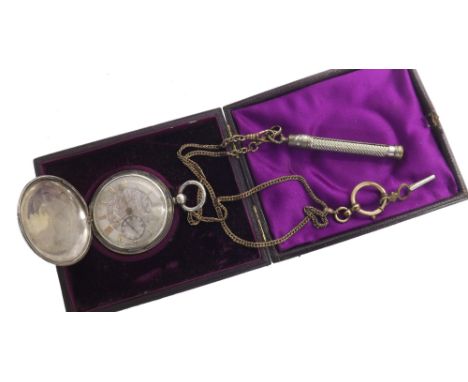 English silver lever hunter pocket watch, London 1844, the fusee movement signed P. Guarnerio, Huntingdon, no. 38463, the sil