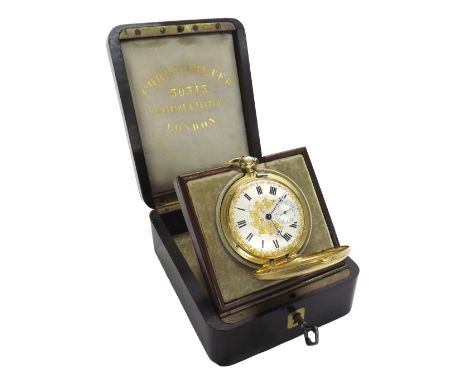 Fine Parkinson & Frodsham 18ct Pivoted Detent Chronometer hunter pocket watch, London 1842, signed Parkinson & Frodsham, Chan