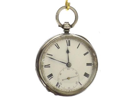 Silver fusee lever pocket watch, signed W & J Baird, London, no. 1860, with pierced engraved balance cock, diamond endstone, 