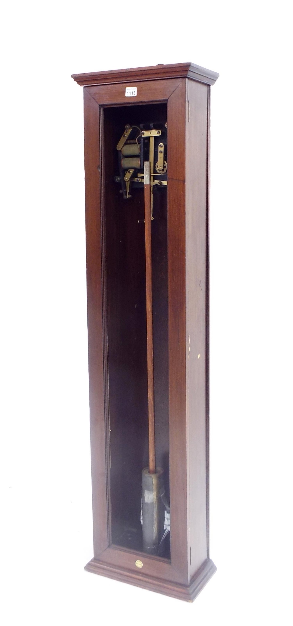 Rare Gents C6 electric master clock, circa 1907, with single piece