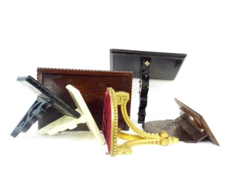 Six various wooden clock brackets (6)