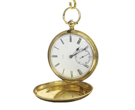 Good 18ct lever hunter pocket watch, London 1939, three-quarter plate gilt movement signed R. Heitzman & Sons, 32 St. Mary St