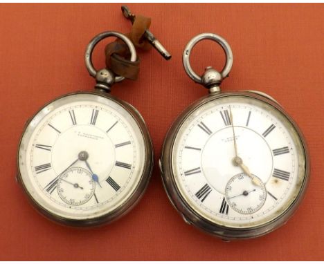 English silver fusee lever pocket watch, Chester 1890, the movement signed J.Y. Bashforth, Northwich, no. 3262, the signed di