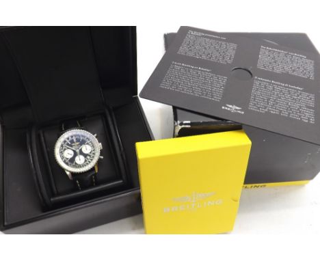 (9 543752-1-A) Breitling Navitimer chronograph chronometer stainless steel gentleman's wristwatch, ref. A23322, no. 2231460, 
