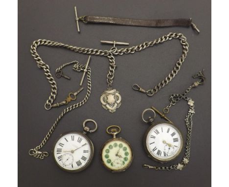 English silver lever engine turned pocket watch, Chester 1892, the movement signed W.H. Marshall, Wainfleet, no. 18307, signe