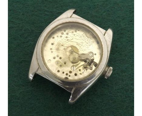 Rolex Oyster 'Bubble Back' self-winding chronometer stainless steel wristwatch, ref. 2764, no. 183497, circa 1940, 32mm (lack