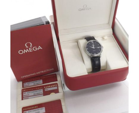 Omega De Ville Co-Axial Chronometer automatic stainless steel gentleman's wristwatch, circa 2013, ref. 42413402001001, no. 86