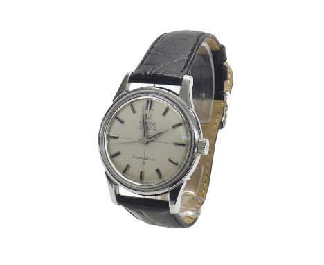 Omega Constellation Chronometer automatic stainless steel gentleman's wristwatch, circa 1961, ref. 14381 11SC, circular silve