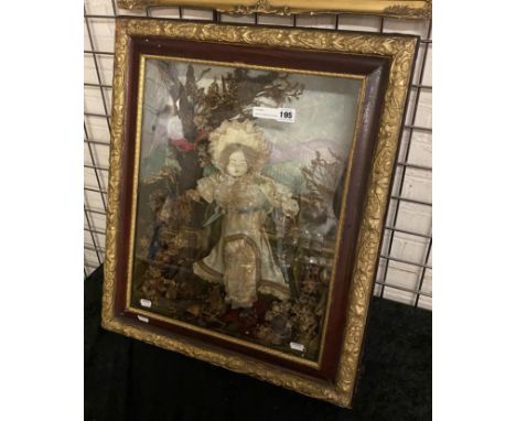 IN STYLE OF EARLY AUTOMATON FIGURE IN A GILT FRAME A/F (MODERN REPRODUCTION) 52CMS X 62CMS