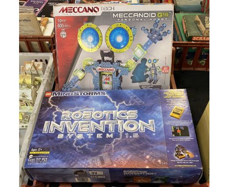 MECCANO PERSONAL ROBOT - COMPLETE LEGO MIND STORM ROBOTIC INVENTION INCLUDES MANUAL &amp; BRAIN PLUS OTHERS