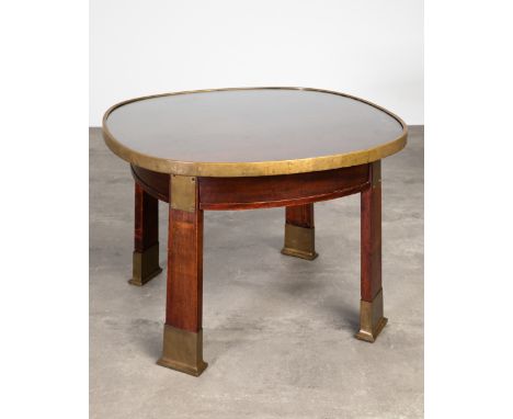 F. O. Schmidt, attr. Adolf Loos, Vienna, TableFriedrich Otto Schmidt, Wienabout 1905Tisch. Um 1905. Holz, Messing, Glas. Abge