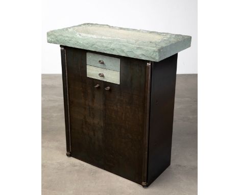 Laubersheimer Pentagon Chest of Drawers SeerosenWolfgang LaubersheimerGruppe Pentagon, KölnDesign 1987Kommode mit Wasserbecke