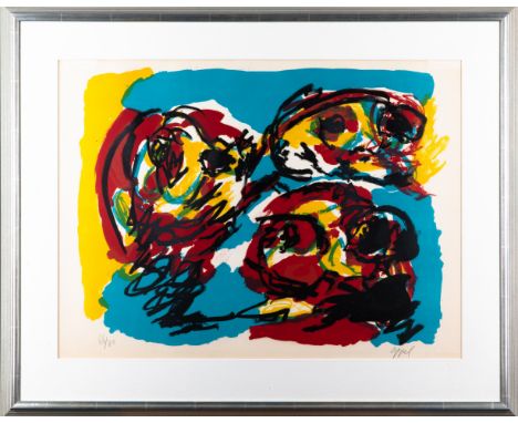 Karel Appel*, LithographKarel Appel* (1921-2006)1963Ohne Titel. 1963. Farblithographie auf Arches. 52 x 68 cm. Exemplar 66 au