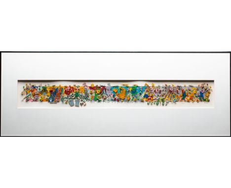 James Rizzi, ONCE UPON A TIME IN A LAND OF MAKE BELIVE, 1992 Ca. 1 m x 0,30James Rizzi, (1950-2011)1992ONCE UPON A TIME IN A 