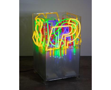 Michael Hofstetter*, Light Sculpture / Object SPAMMichael Hofstetter*, (*1961)before 2001Lichtinstallation/ Lichtskulptur SPA