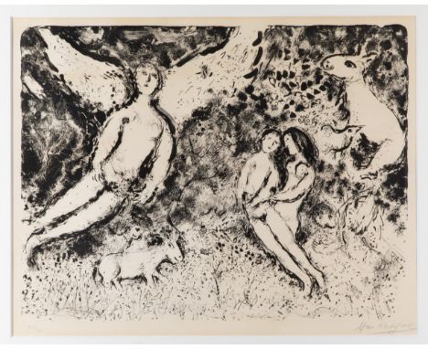 Marc Chagall*, Lithograph, Shadow and LightMarc Chagall*, (1887 - 1985)1972Schatten und Licht. 1972. Lithographie auf Velin. 