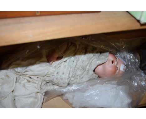 CERAMIC DOLL WITH CLOTHES
