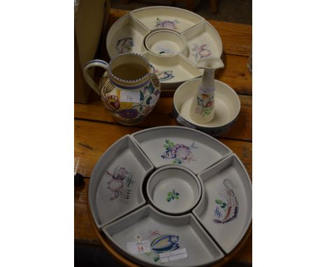 GROUP OF POOLE WARES, MID-20TH CENTURY
