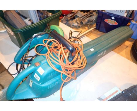 Bosch AVS garden vacuum with GardenLine hedge trimmer  CONDITION REPORT: All electrical items in this lot have been PAT teste