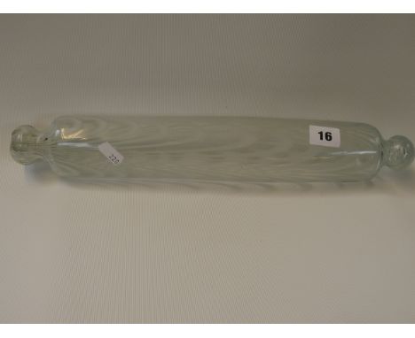 Nailsea Clear and Opaque  rolling Pin 42cm in Length 