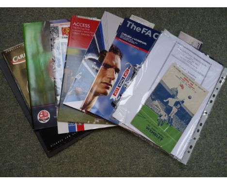 Collection of Cup Final Programmes and Tickets inc Final Tie Arsenal v Liverpool April 29th 1950etc.