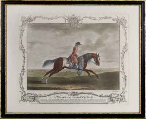 Richard Houston after James Seymour'The Portraiture of the Famous Horse 'Old Partner'', mezzotint, 29.5 x 35cm; and three fur