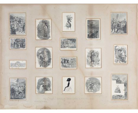 J H ThomasThe Folk-Lore of Wales, a series of seventeen proof engravings, each titled in pencil to the mount and inscribed 'W