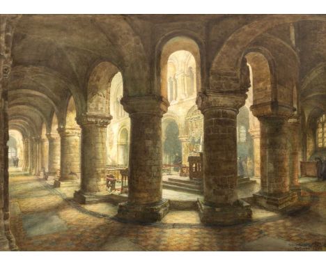 Thomas Matthews Rooke (1842-1942) 'St Bartholomews', signed, inscribed with title and dated 1901, watercolour, 52 x 73cmThoma