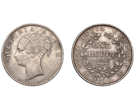 The Uniform Coinage of India, Miscellaneous, A cast silver contemporary forgery of a Victoria Rupee, 1840, ‘Madras’, type I, 