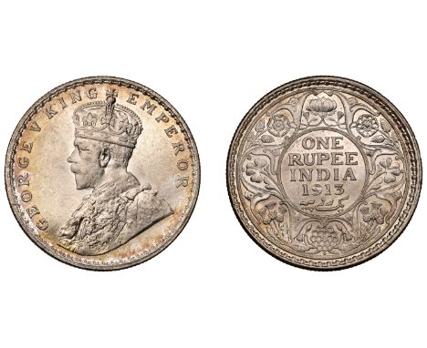 The Uniform Coinage of India, British Imperial Period, George V, silver Rupee, 1913, Bombay, crowned and robed bust left, b.m