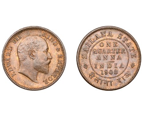 The Uniform Coinage of India, British Imperial Period: Princely States, SAILANA, Edward VII [Jaswant Singh II (1895-1919)], b