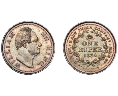 The first Pattern Rupee with English legends on both sides   The Uniform Coinage of India, East India Company: Patterns, Will