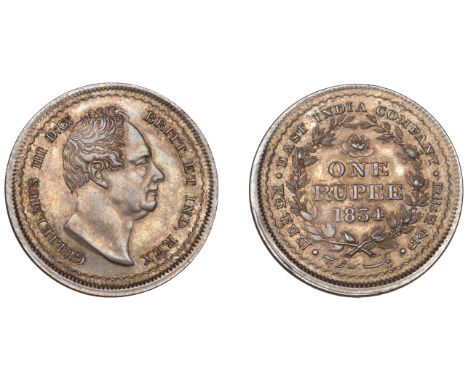 The first Indian Rupee to the new size and weight standard   The Uniform Coinage of India, East India Company: Patterns, Will