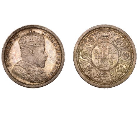 An original 1910 Pattern Rupee   The Uniform Coinage of India, British Imperial Period: Patterns, Edward VII, original silver