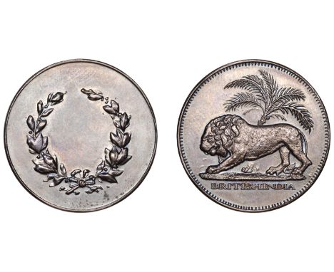 The Uniform Coinage of India, East India Company: Retro Patterns, [One Rupee], in copper, open wreath, rev. lion walking left