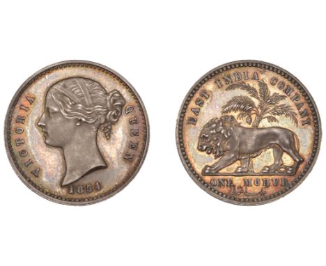 The Pridmore silver Proof Mohur, 1854   The Uniform Coinage of India, East India Company, Victoria, original Proof Mohur, 185