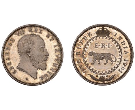 A second original Pattern Rupee, 1901, Calcutta   The Uniform Coinage of India, British Imperial Period: Patterns, Edward VII