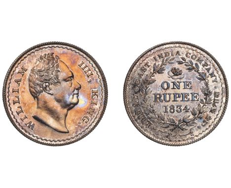 The Uniform Coinage of India, East India Company: Patterns, William IV, early silver restrike Pattern Rupee, 1834 [1835+], ty