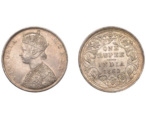The Uniform Coinage of India, British Imperial Period, Victoria, silver Rupee, 1862 [1863-4], type E/II [Prid. B/II], Bombay,