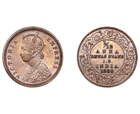 The Uniform Coinage of India, British Imperial Period: Princely States, DEWAS, Junior Branch, Victoria [Narayan Rao (1864-92)