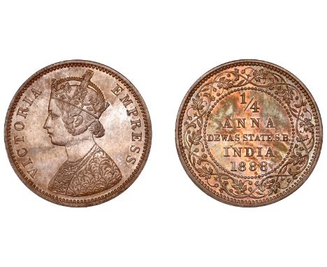 The Uniform Coinage of India, British Imperial Period: Princely States, DEWAS, Senior Branch, Victoria [Krishnaji Rao II (186