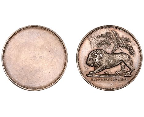 The Uniform Coinage of India, East India Company: Retro Patterns, [One Rupee], uniface rev., in silver, lion walking left, pa