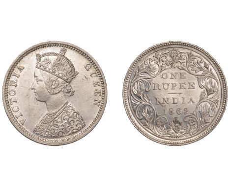 The Uniform Coinage of India, British Imperial Period, Victoria, silver Rupee, 1862 [1874-5], type J/II [Prid. C/II, 1/2], Bo
