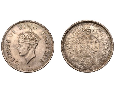 The Uniform Coinage of India, Miscellaneous, A struck silver near-contemporary forgery of a George VI Rupee, 1939, ‘Bombay’, 