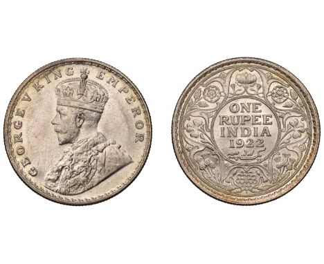 The Uniform Coinage of India, British Imperial Period, George V, silver Rupee, 1922, Bombay, crowned and robed bust left, b.m